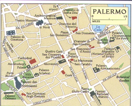 karte Palermo